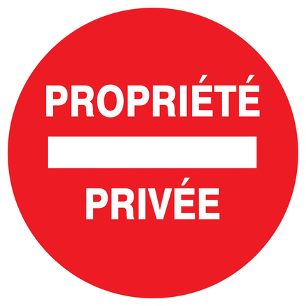 PANNEAU PROPRIETE PRIVEE Ø300MM TALIAPLAST - 722220