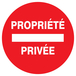 PANNEAU PROPRIETE PRIVEE Ø300MM TALIAPLAST - 722220