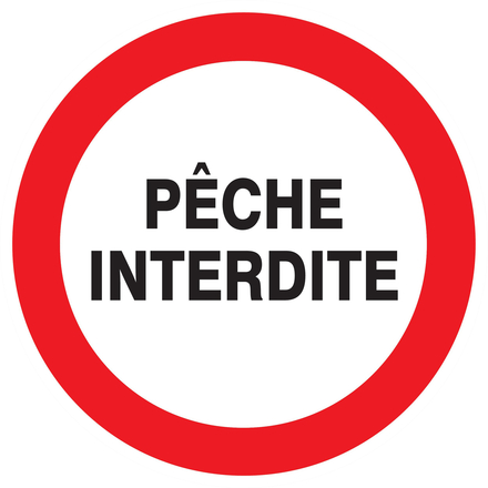PANNEAU PECHE INTERDITE Ø300MM TALIAPLAST - 722232