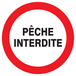 PANNEAU PECHE INTERDITE Ø300MM TALIAPLAST - 722232