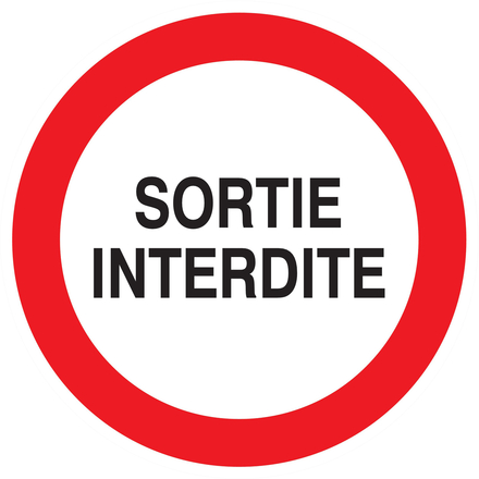 Adhesif Sortie interdite TALIAPLAST - 722241