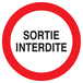 Adhesif Sortie interdite TALIAPLAST - 722241