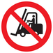 PANNEAU INTERDIT AUX VEHICULES INDUSTRIELS Ø300MM TALIAPLAST - 722248