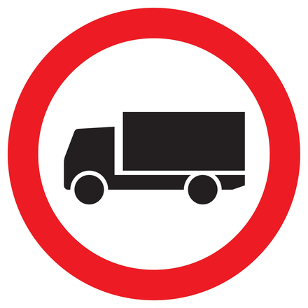 PANNEAU INTERDIT AUX POIDS LOURDS Ø300MM TALIAPLAST - 722284