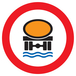 Panneau adhésif INTERDIT TRANSPORT PROØ POLLUANTS LES EAUX Ø300MM TALIAPLAST - 722286