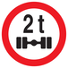 INTERDIT VEHICULES PESANT S/UN ESSIEU + DE 2 T. D.300mm TALIAPLAST - 722288