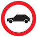 PANNEAU INTERDIT AUX VEHICULES Ø300MM TALIAPLAST - 722297