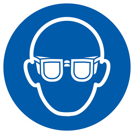 PANNEAU LUNETTES DE PROTECTION OBLIGATOIRES Ø300MM TALIAPLAST - 722503
