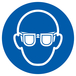 PANNEAU LUNETTES DE PROTECTION OBLIGATOIRES Ø300MM TALIAPLAST - 722503