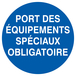 PANNEAU PORT DES EQUIPEMENTS SPECIAUX OBLIGATOIRE Ø300MM TALIAPLAST - 722530