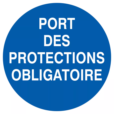 PANNEAU PORT DES PROTECTIONS OBLIGATOIRE Ø300MM TALIAPLAST - 722533
