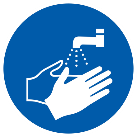 PANNEAU LAVAGE DES MAINS OBLIGATOIRE Ø300MM TALIAPLAST - 722538