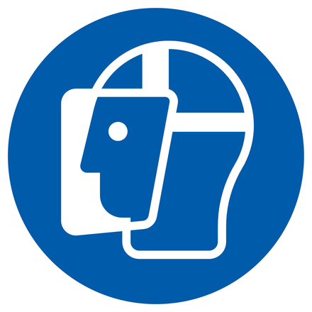 PANNEAU VISIERE DE PROTECTION OBLIGATOIRE Ø300MM TALIAPLAST - 722541