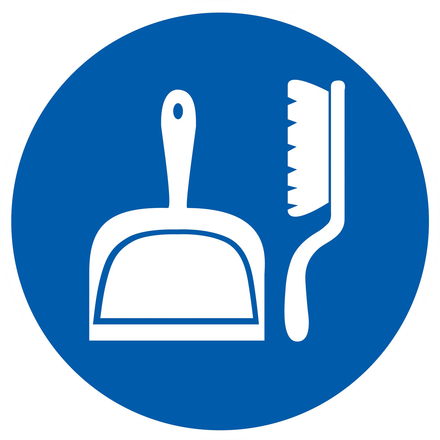 PANNEAU OBLIGATION DE RANGER SON POSTE DE TRAVAIL Ø300MM TALIAPLAST - 722557