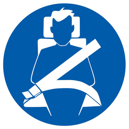 PANNEAU CEINTURE DE SECURITE OBLIGATOIRE Ø300MM TALIAPLAST - 722559