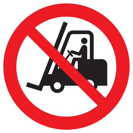 PANNEAU INTERDIT AUX VEHICULES INDUSTRIELS Ø420MM TALIAPLAST - 723201