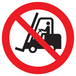 PANNEAU INTERDIT AUX VEHICULES INDUSTRIELS Ø420MM TALIAPLAST - 723201
