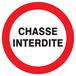 PANNEAU CHASSE INTERDIT Ø420MM TALIAPLAST - 723203