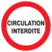 PANNEAU CIRCULATION INTERDITE Ø420MM TALIAPLAST - 723206
