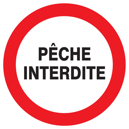 PANNEAU PECHE INTERDITE Ø420MM TALIAPLAST - 723233