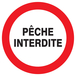 PANNEAU PECHE INTERDITE Ø420MM TALIAPLAST - 723233