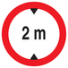 INTERDIT AUX VEHICULES DE PLUS DE 2.00M DE HAUT D.420mm TALIAPLAST - 723274