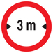 INTERDIT AUX VEHICULES DE PLUS DE 3.00M DE LARGE D420mm TALIAPLAST - 723280