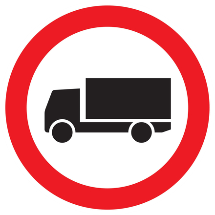 PANNEAU INTERDIT AUX POIDS LOURDS Ø420MM TALIAPLAST - 723284