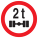 INTERDIT VEHICULES PESANT S/UN ESSIEU + DE 2 T. D.420mm TALIAPLAST - 723288