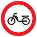 Panneau adhésif INTERDIT AUX CYCLOMOTEURS Ø420MM TALIAPLAST - 723292