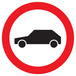 PANNEAU INTERDIT AUX VEHICULES Ø420MM TALIAPLAST - 723297