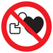 ENTREE INTERD. AUX PORTEURS STIMULAT. CARDIAQUE D.420mm TALIAPLAST - 723319