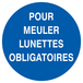 PANNEAU POUR MEULER LUNETTES OBLIGATOIRES Ø420MM TALIAPLAST - 723527