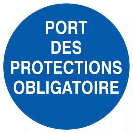 PANNEAU PORT DES PROTECTIONS OBLIGATOIRE Ø420MM TALIAPLAST - 723532