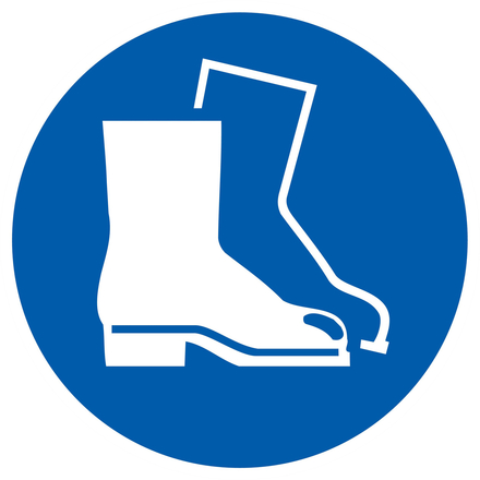PANNEAU CHAUSSURES DE SECURITE OBLIGATOIRES Ø420MM TALIAPLAST - 723539