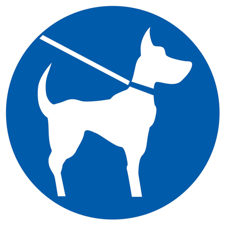 PANNEAU CHIEN EN LAISSE OBLIGATOIRE Ø420MM TALIAPLAST - 723544