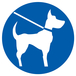 PANNEAU CHIEN EN LAISSE OBLIGATOIRE Ø420MM TALIAPLAST - 723544