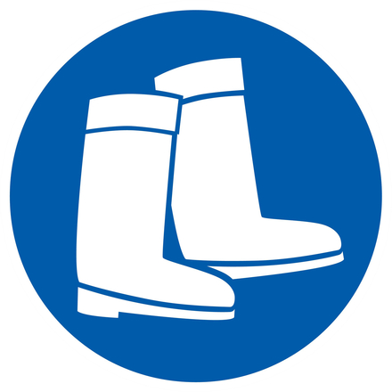 Panneau adhésif BOTTES OBLIGATOIRES Ø420MM TALIAPLAST - 723554