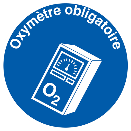 PANNEAU OXYMETRE OBLIGATOIRE Ø420MM TALIAPLAST - 723572
