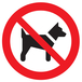 PANNEAU INTERDIT AUX CHIENS Ø80MM TALIAPLAST - 724203