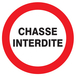 PANNEAU CHASSE INTERDITE Ø80MM TALIAPLAST - 724205
