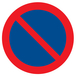 PANNEAU STATIONNEMENT INTERDIT Ø80MM TALIAPLAST - 724213