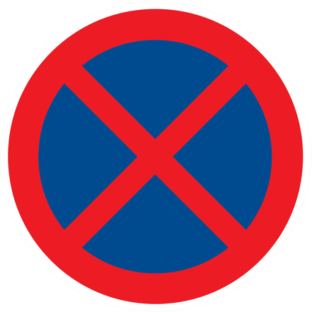 PANNEAU ARRET INTERDIT Ø80MM TALIAPLAST - 724214