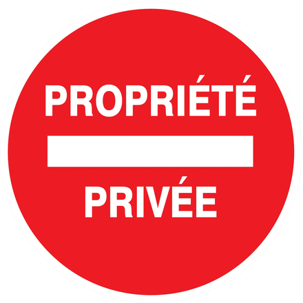 PANNEAU PROPRIETE PRIVEE Ø80MM TALIAPLAST - 724224