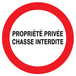 Adhesif Propriete privee chasse interdite TALIAPLAST - 724237