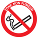 PANNEAU ZONE NON FUMEUR Ø80MM TALIAPLAST - 724245