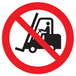PANNEAU INTERDIT AUX VEHICULES INDUSTRIELS Ø80MM TALIAPLAST - 724249