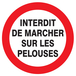 Adhesif Interdit de marcher sur les pelouses TALIAPLAST - 724257