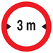 INTERDIT AUX VEHICULES DE PLUS DE 3.00M DE LARGE D80mm TALIAPLAST - 724280