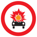 INTERDIT TRANSPORT PROD. EXPLOSIFS/INFLAmmABLES D.80mm TALIAPLAST - 724287